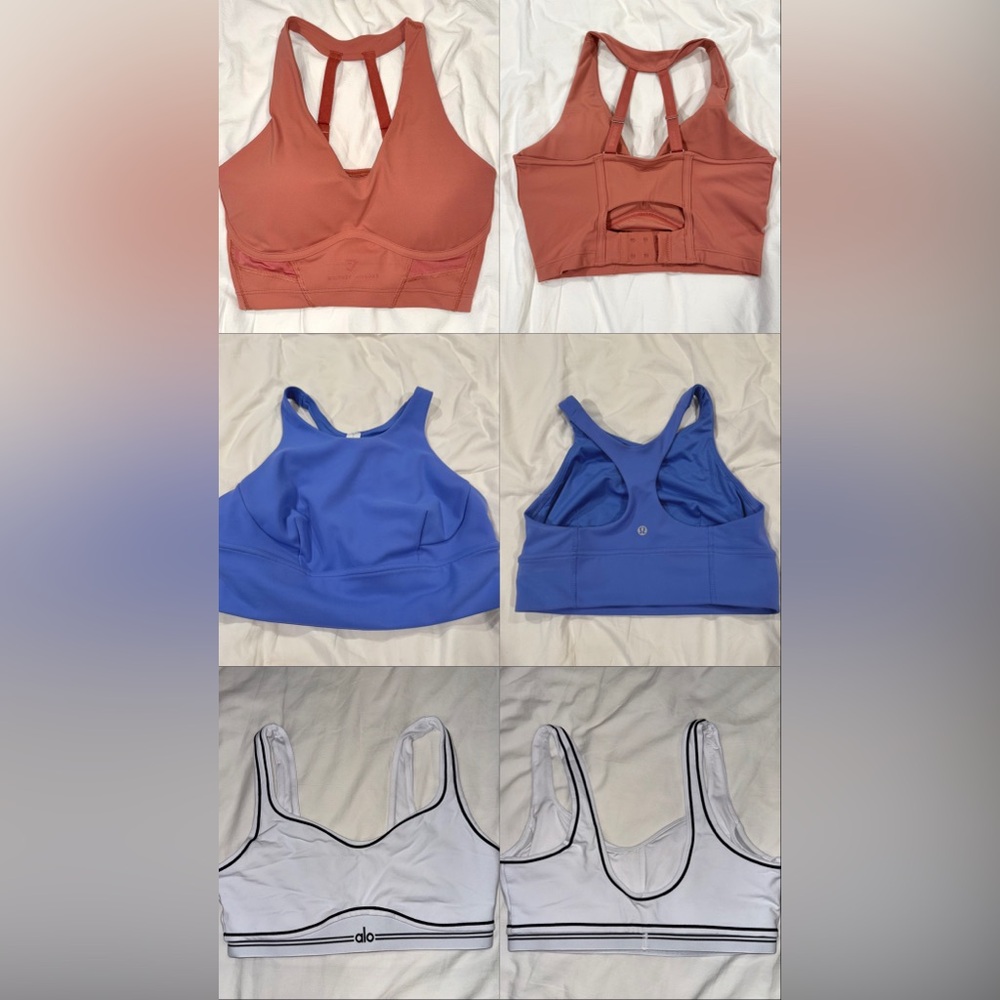 Bra Bundle - Alo, Lululemon, CSB, Gymshark